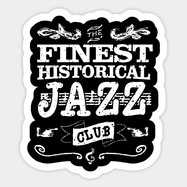 Vintage Jazz Club Design Sticker by jazzworldquest